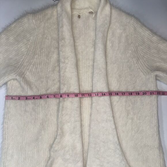 Knitted & Knotted Anthropologie Fuzzy Knit Sweater Cardigan Pockets Women Medium - Picture 7 of 12
